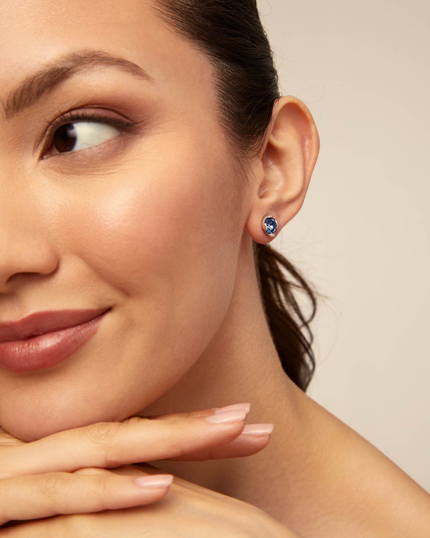 Unode50 Pendientes Cristal azul