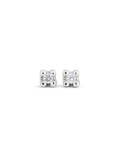 Unode50 Pendientes circonita plateado