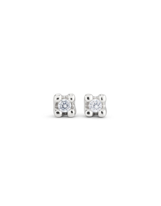 Unode50 Pendientes circonita plateado