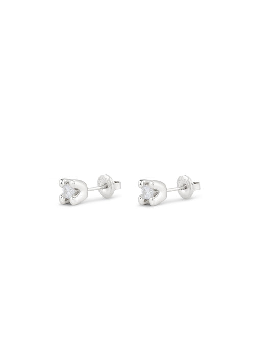 Unode50 Pendientes circonita plateado