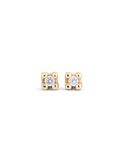 Unode50 Pendientes circonita blanca dorado