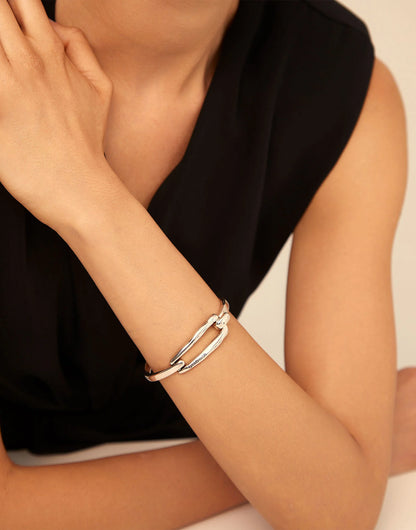 Unode50 Pulsera bañada en plata de ley