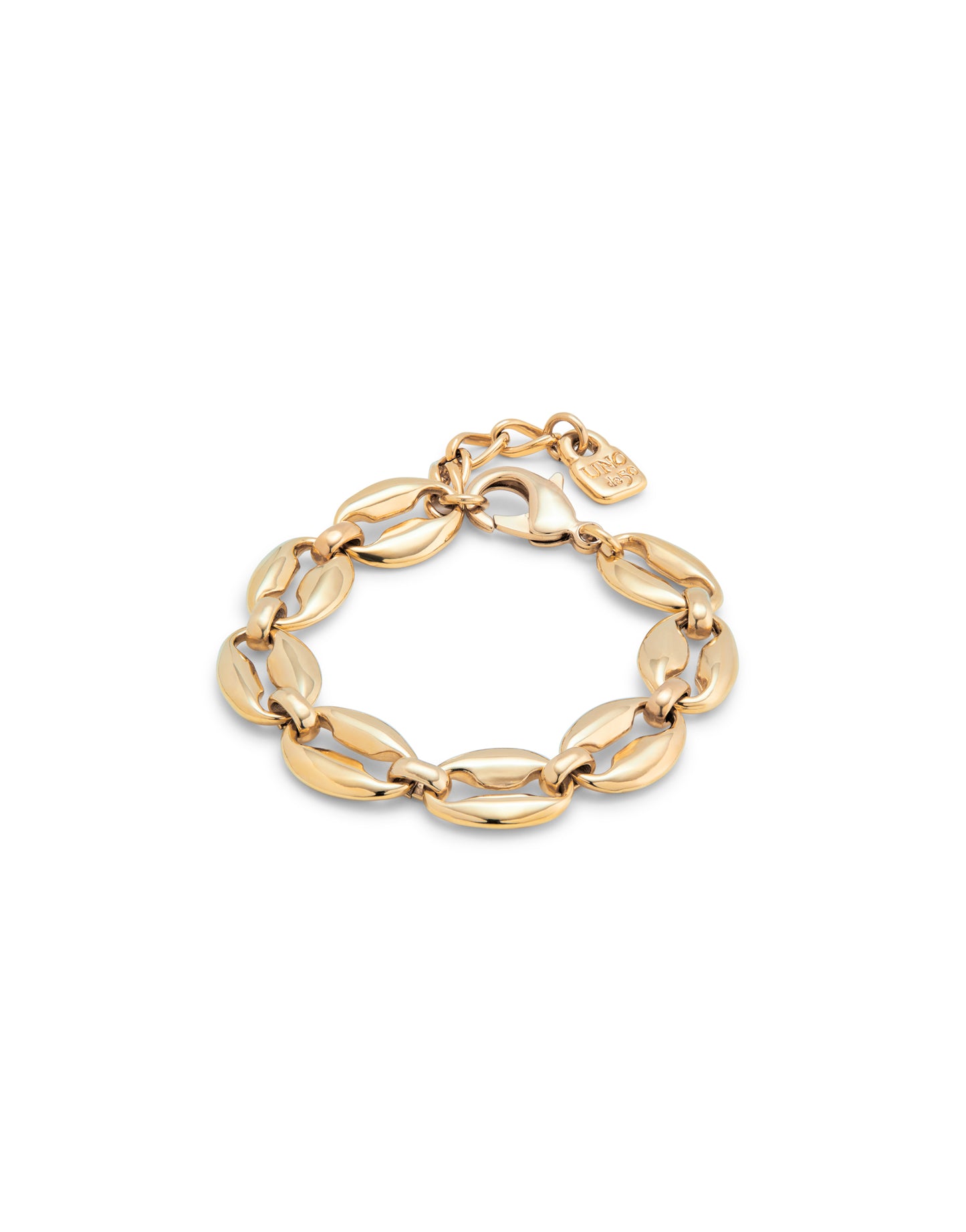 Unode50 Pulsera Eslabón Dorada