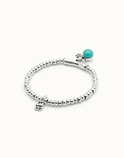 Unode50 Pulsera con cristal de murano y mano de fátima