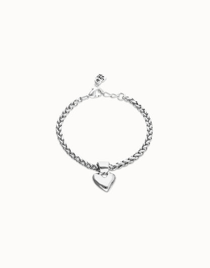 Unode50 Pulsera de cadena con detalle de corazón pequeño
