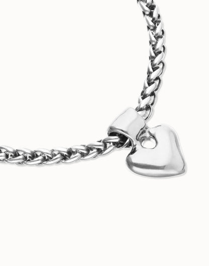 Unode50 Pulsera de cadena con detalle de corazón pequeño