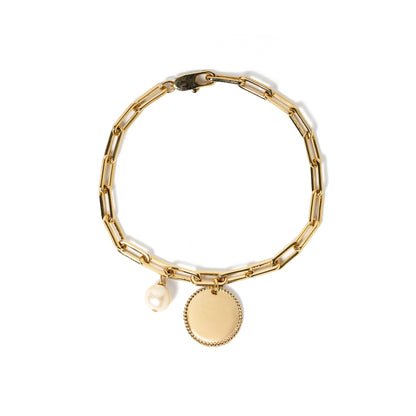 PULSERA VICTORIA PEARLS GOLDEN
