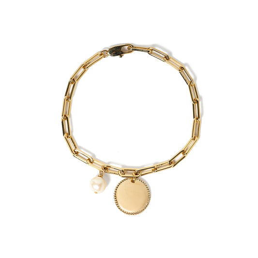 PULSERA VICTORIA PEARLS GOLDEN