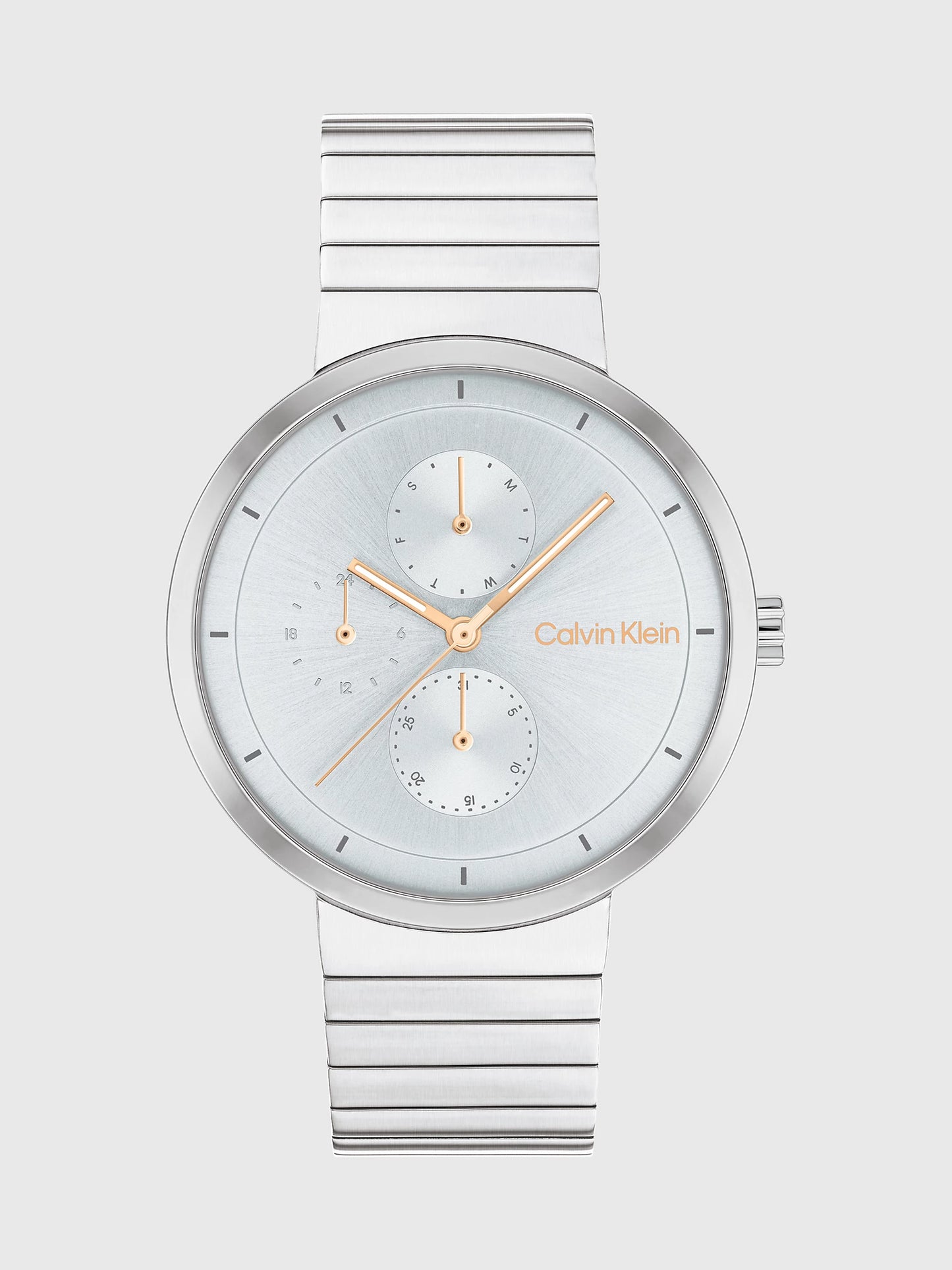 Reloj pulsera de eslabones multifunción