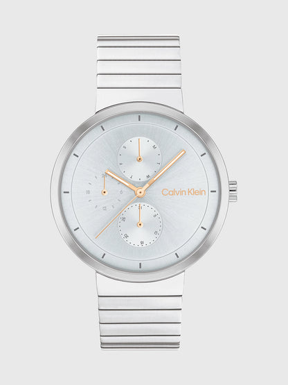 Reloj pulsera de eslabones multifunción