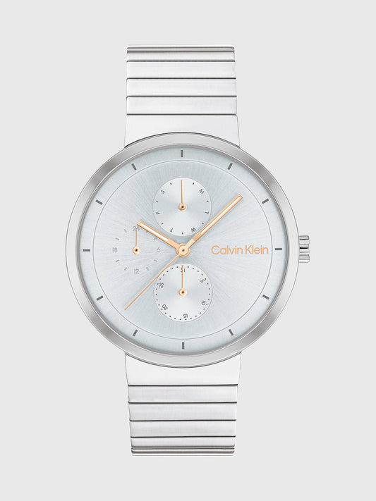 Reloj pulsera de eslabones multifunción