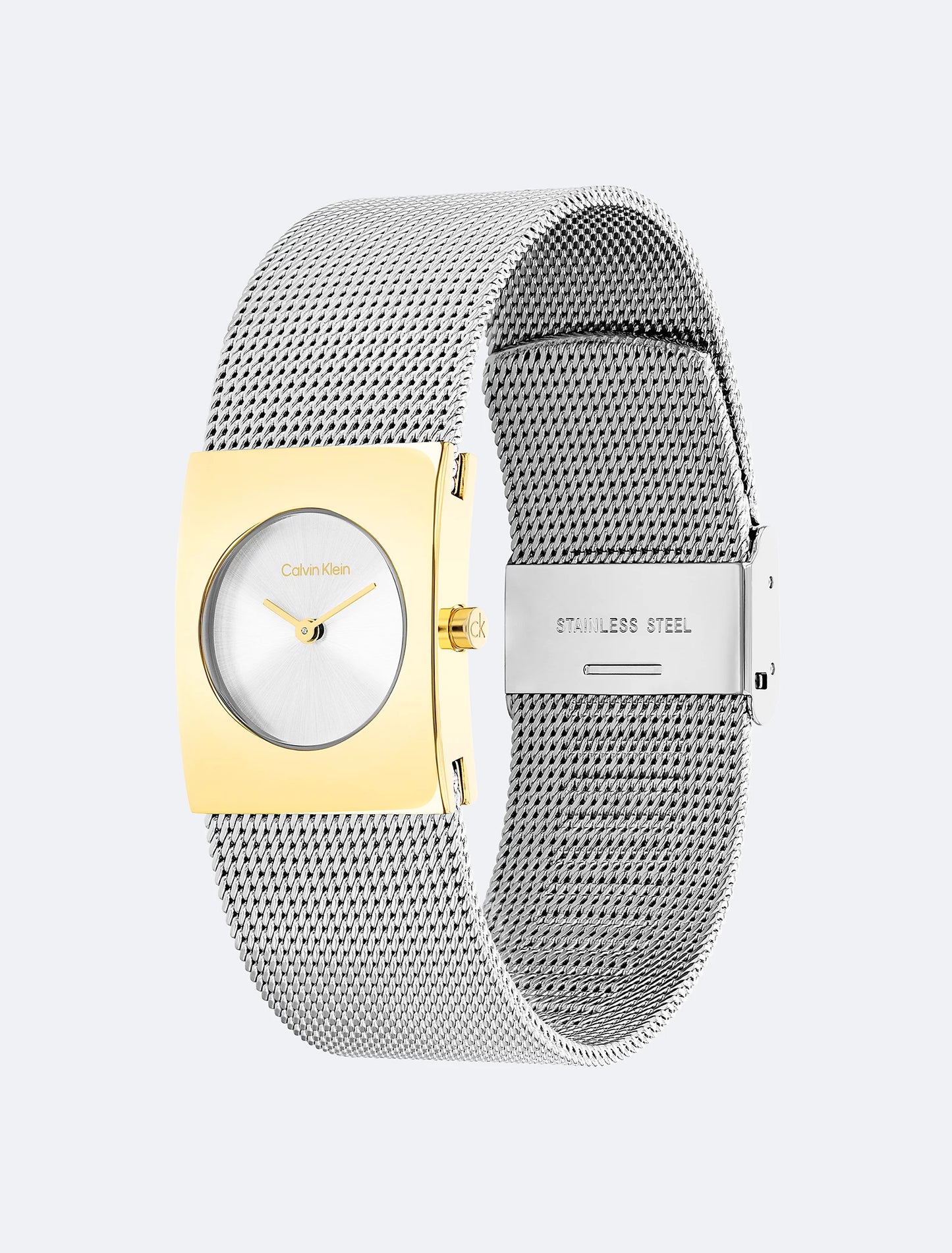 Reloj de pulsera de acero de dos tonos