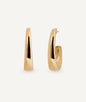 Pendientes semiluna ovales Arc lisos