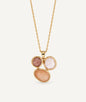 Colgante Peach con piedras naturales