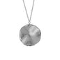 Collar círculo satinado plata