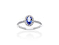 Anillo en Oro blanco 18Kt y diamantes
