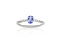 Anillo en Oro blanco 18Kt y diamantes