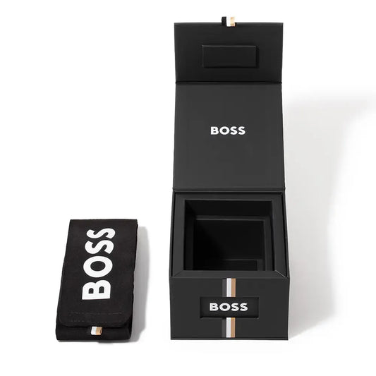 Hugo boss Reloj Cab. Correa piel y esfera blanco y plateada