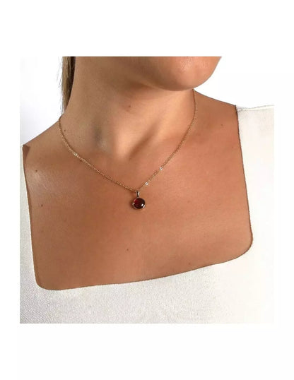 Colgante acabado Oro 18kt Ágata Roja