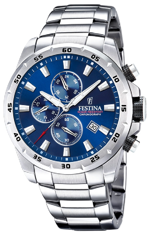 TIMELESS CHRONOGRAPH  AZUL CORREA DE ACERO