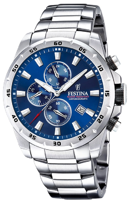 TIMELESS CHRONOGRAPH  AZUL CORREA DE ACERO