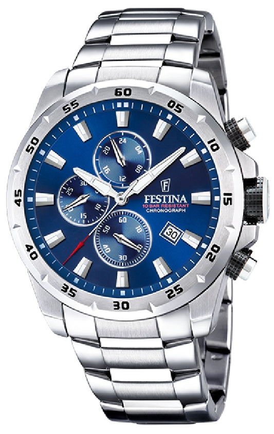 TIMELESS CHRONOGRAPH  AZUL CORREA DE ACERO