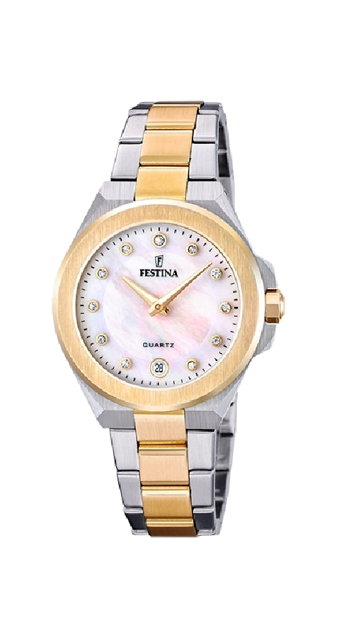 FESTINA MADEMOISELLE BEIGE CORREA DE ACERO INOXIDABLE