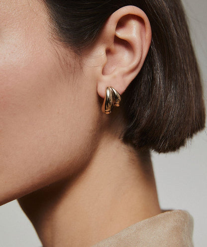 Pendientes Big Drop dorado