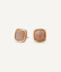 Pendientes Kalahari con piedra Luna Salmon