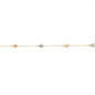 Pulsera oro corazones combinados oa y ob