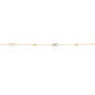 Pulsera oro combinada infinito y bolitas