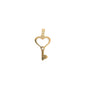 Colgante oro llave con corazón de nácar