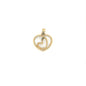 Colgante oro corazon con nacar