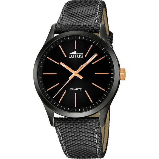 RELOJ DE HOMBRE  MINIMALIST CON ESFERA NEGRA