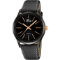 RELOJ DE HOMBRE  MINIMALIST CON ESFERA NEGRA