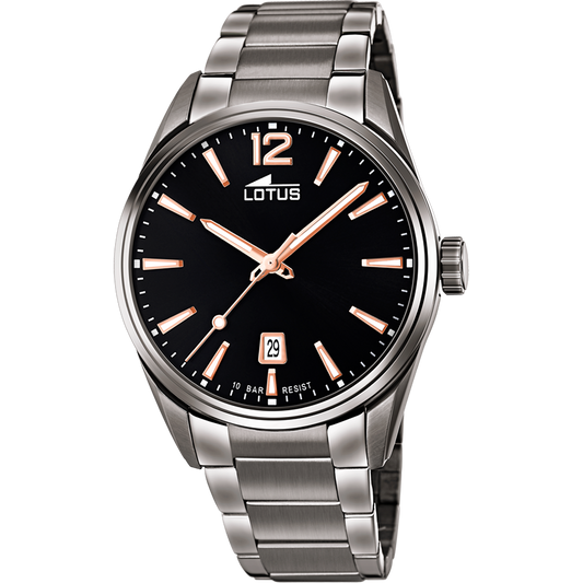 RELOJ DE HOMBRE CHRONO CON ESFERA NEGRA
