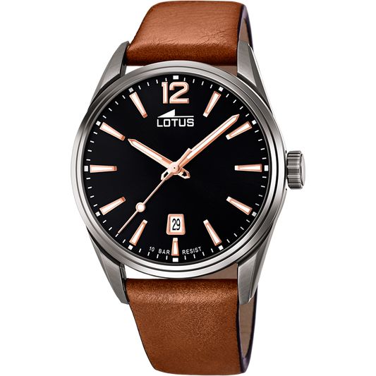 RELOJ DE HOMBRE CHRONO CON ESFERA NEGRA