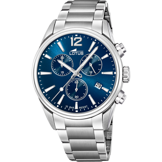 RELOJ DE HOMBRE  CHRONO CON ESFERA AZUL