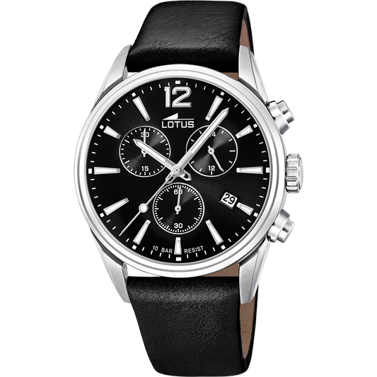 RELOJ DE HOMBRE CHRONO CON ESFERA NEGRA