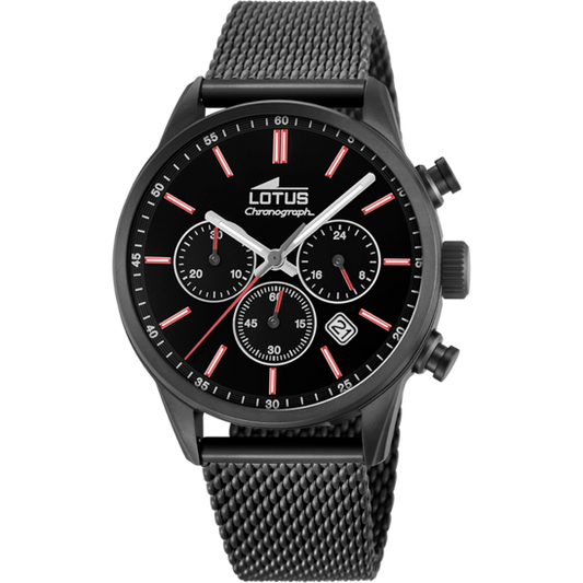 RELOJ DE HOMBRE CHRONO CON ESFERA NEGRA
