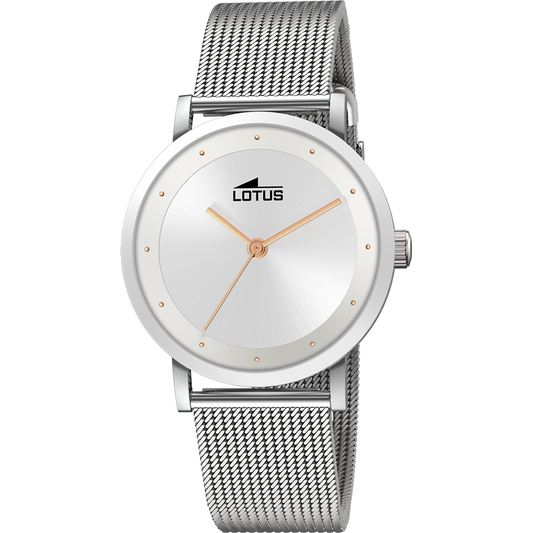 RELOJ DE MUJER TRENDY CON ESFERA PLATEADA