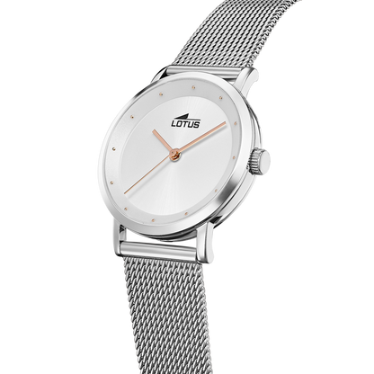 RELOJ DE MUJER TRENDY CON ESFERA PLATEADA