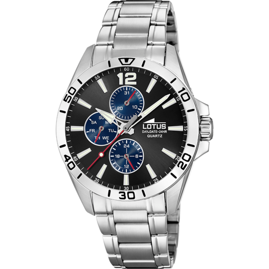 RELOJ DE HOMBRE MULTIFUNCTION CON ESFERA GRIS