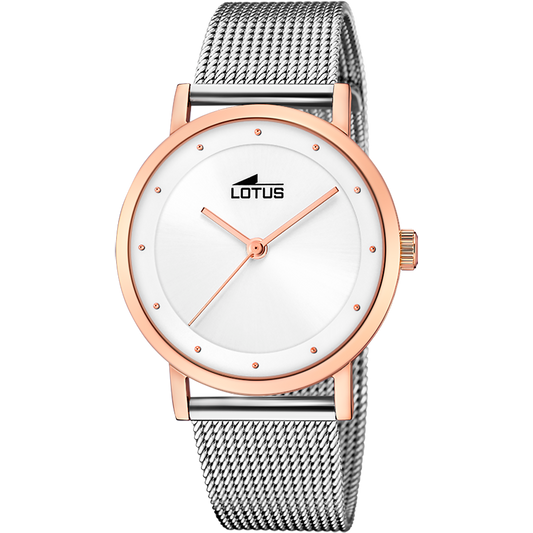 RELOJ DE MUJER TRENDY CON ESFERA PLATEADA