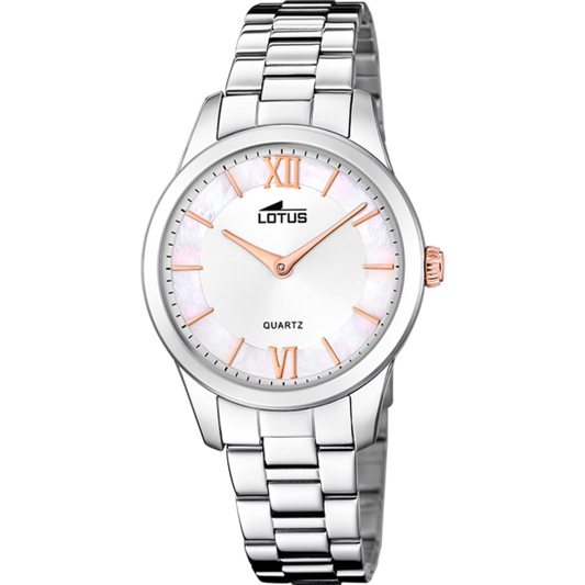 Reloj Sra. Trendy esfera plateada