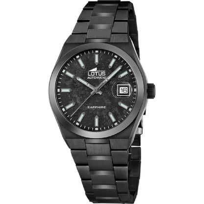RELOJ LOTUS AUTOMATIC  NEGRO CORREA DE ACERO INOXIDABLE, HOMBRE