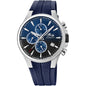 RELOJ LOTUS AZUL CORREA DE CAUCHO, HOMBRE