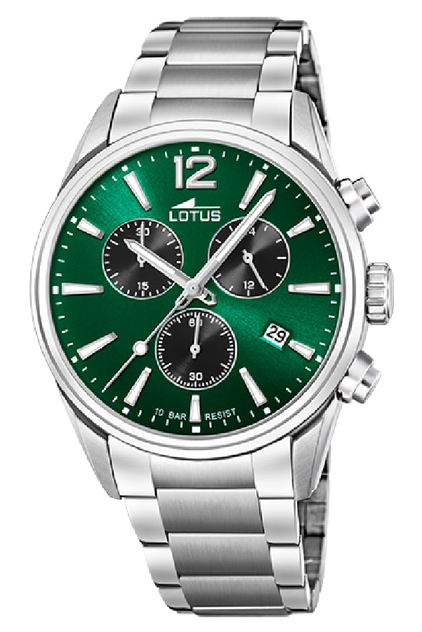 RELOJ DE HOMBRE LOTUS CHRONO CON ESFERA VERDE