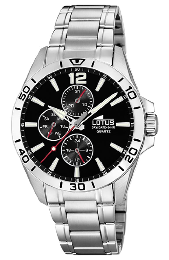 RELOJ DE HOMBRE LOTUS MULTIFUNCTION CON ESFERA NEGRA