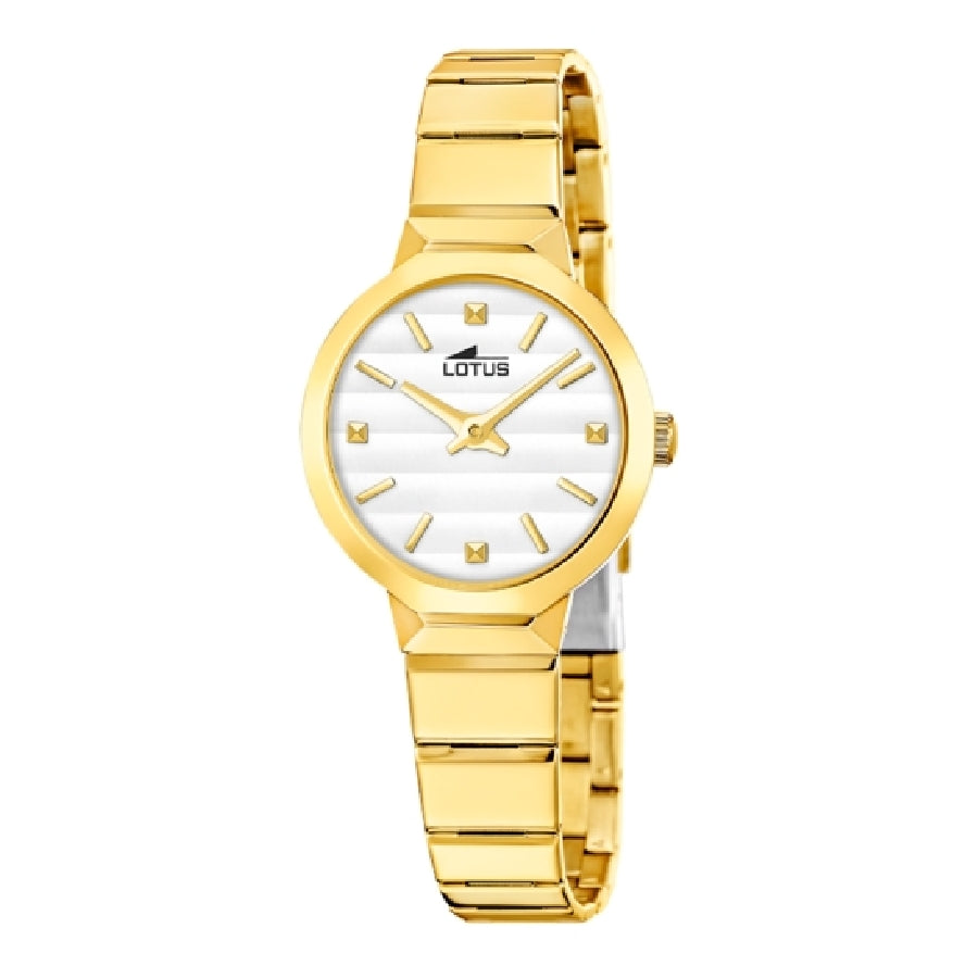 RELOJ DE MUJER LOTUS OLD MONEY CON ESFERA PLATA Y CORREA DE ACERO